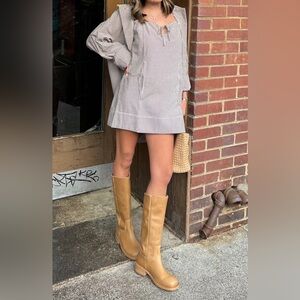 Steve Madden Riggs Banana Leather Boots, 8.5